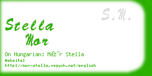 stella mor business card